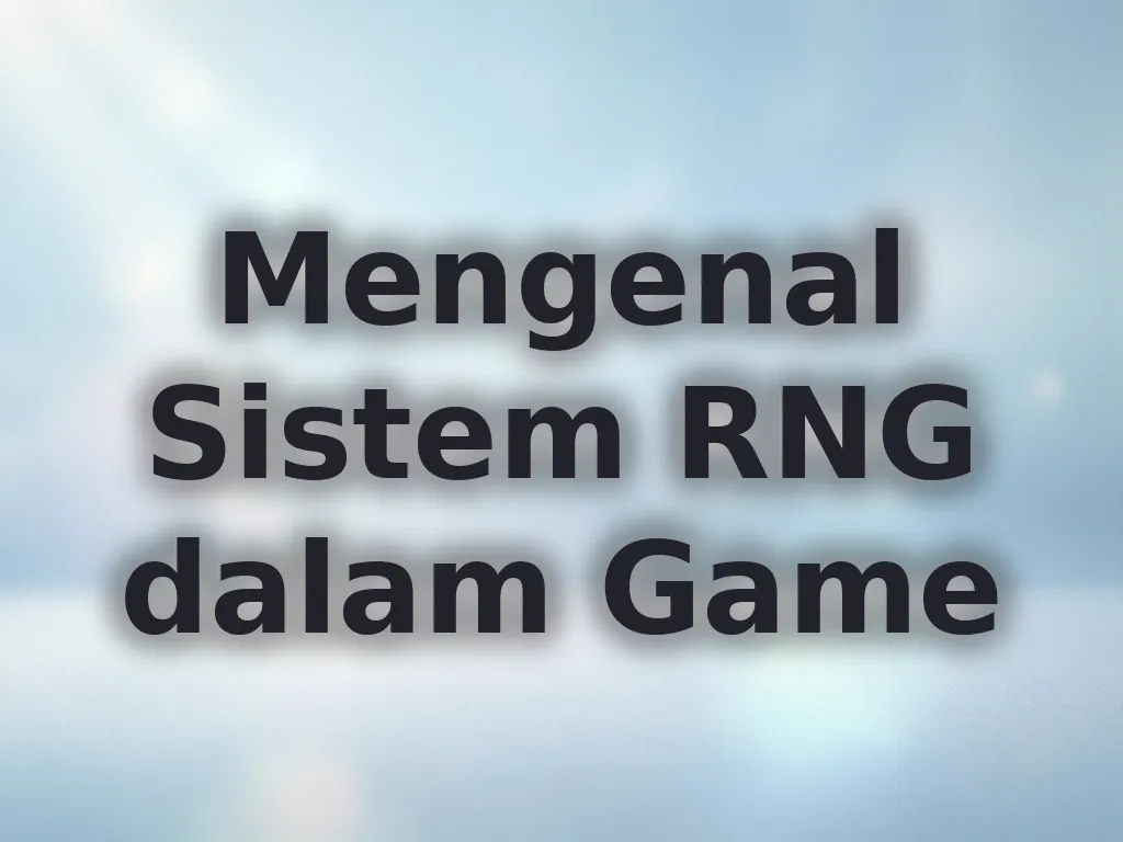 Mengenal Sistem RNG dalam Game